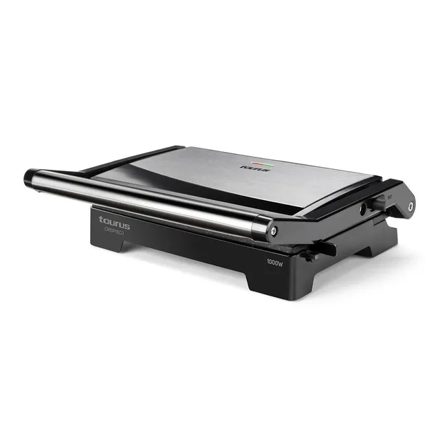 taurus-crispy-co-grill-el-ctrico-2-en-1-con-plancha-1000w-apertura-180-placa-ant image 1