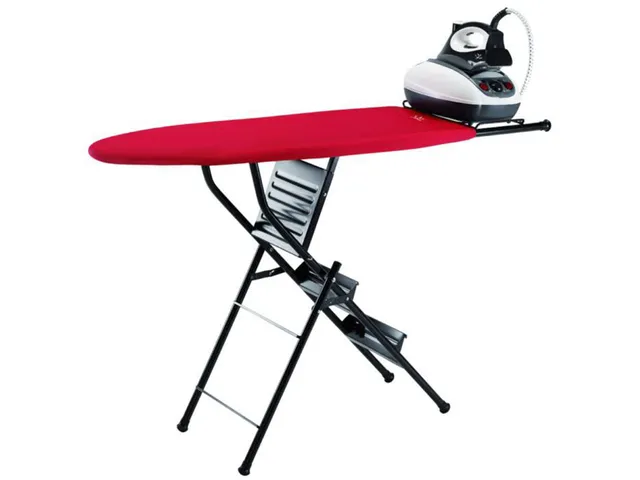 jata-hogar-848s-tabla-de-planchar-plegable-2-en-1-con-escalera-plegable-de-3-pel image 1