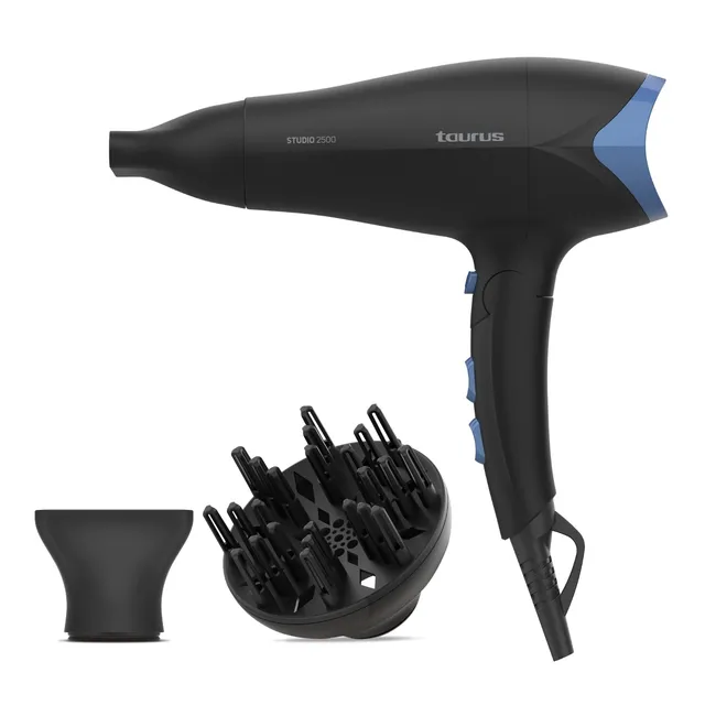 taurus-studio-2500-secador-de-pelo-plegable-2400-w-con-concentrador-y-difusor image 1