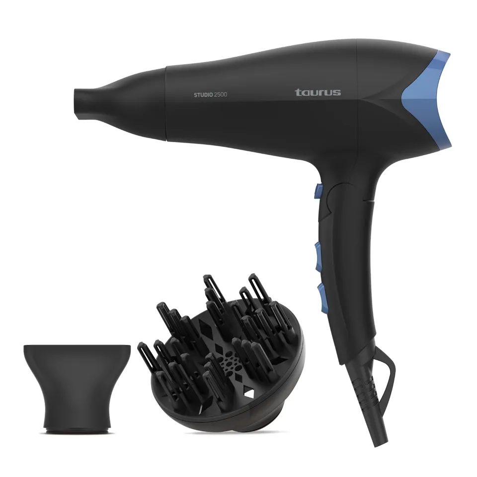 taurus-studio-2500-secador-de-pelo-plegable-2400-w-con-concentrador-y-difusor image 1