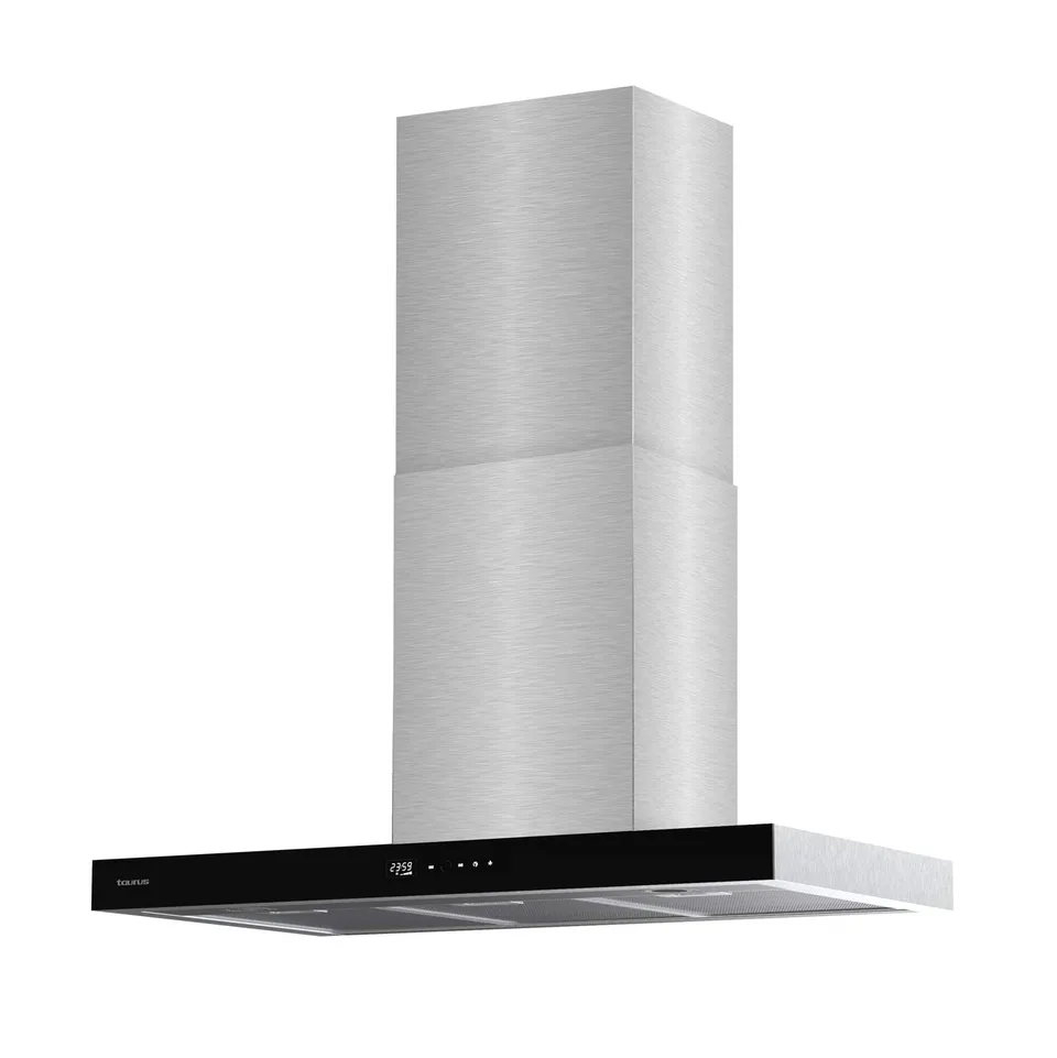 taurus-t90ixal-campana-extractora-decorativa-de-90-cm-en-acero-y-cristal-negro-6 image 1