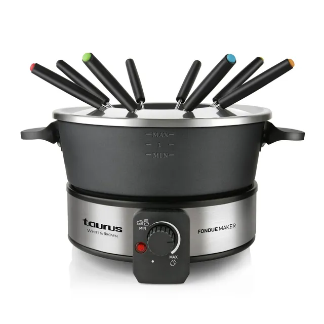 taurus-ff2-fondue-el-ctrica-1000w-olla-antiadherente-2l-sin-pfoa-para-8-personas image 1