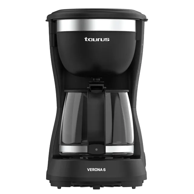taurus-verona-6-cafetera-de-goteo-600-w-con-placa-calefactora-filtro-permanente- image 1