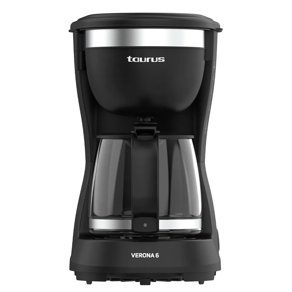 taurus-verona-6-cafetera-de-goteo-600-w-con-placa-calefactora-filtro-permanente- image 1