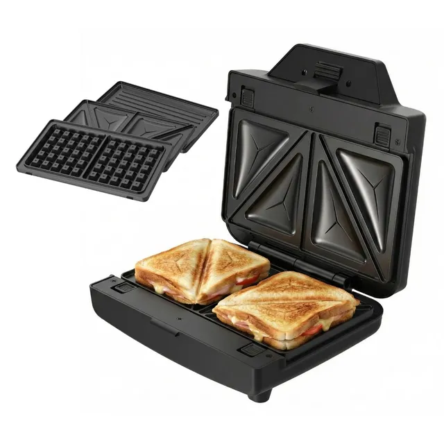 taurus-miami-legend-sandwichera-3-en-1-de-900w-3-placas-antiadherentes-desmontab image 1