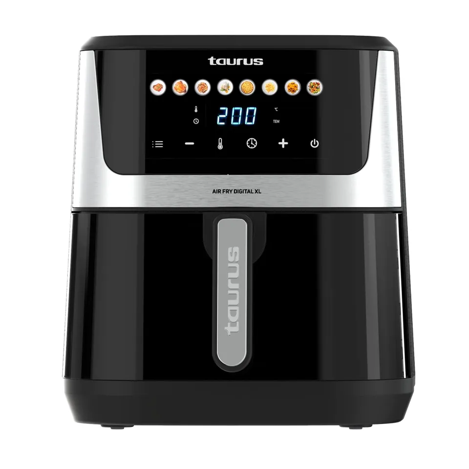 taurus-air-fry-digital-xl-8l-freidora-de-aire-1700w-con-pantalla-t-ctil-8-progra image 1