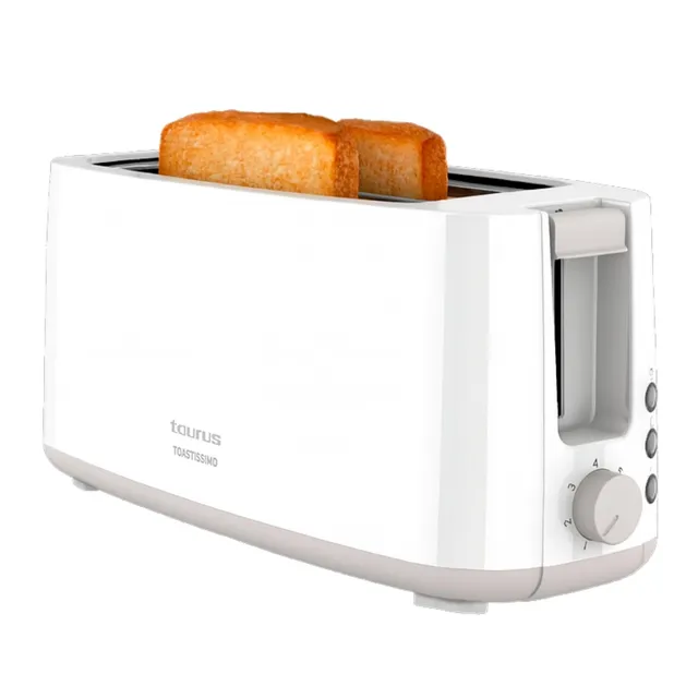 taurus-toastissimo-tostador-de-1400w-2-ranuras-extra-largas-7-niveles-descongela image 1