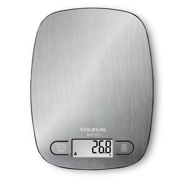 taurus-easy-inox-b-scula-de-cocina-digital-5-kg-funci-n-tara-4-sensores-de-preci image 1