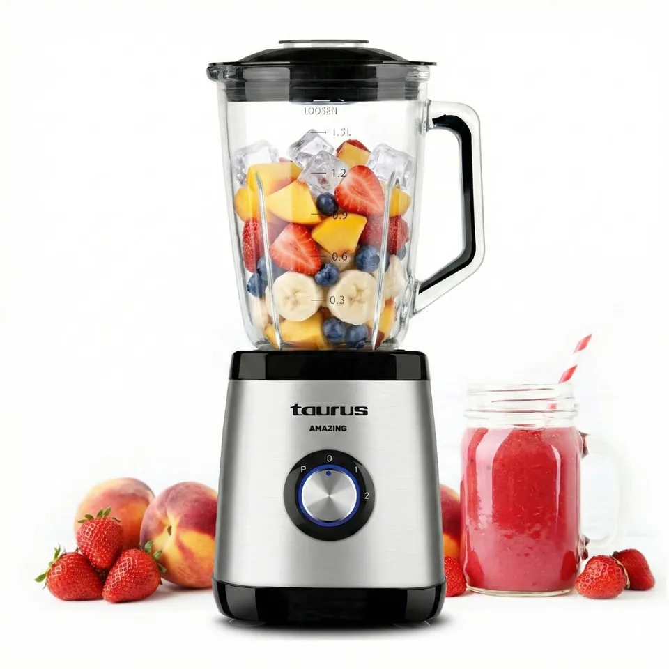 taurus-magnum-1500-batidora-de-vaso-1500w-jarra-de-cristal-1-5-l-4-cuchillas-de- image 1