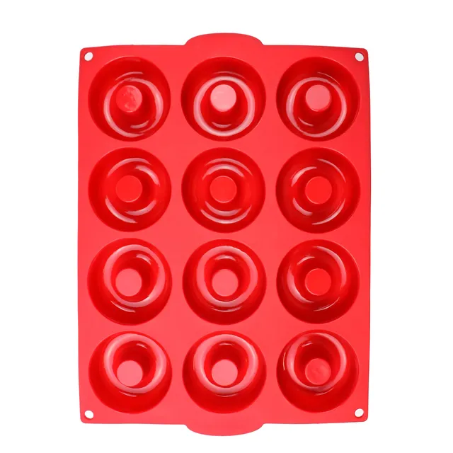 jata-hmol5212-chef-bosquet-molde-de-silicona-para-donuts-de-12-cavidades-de-100- image 1