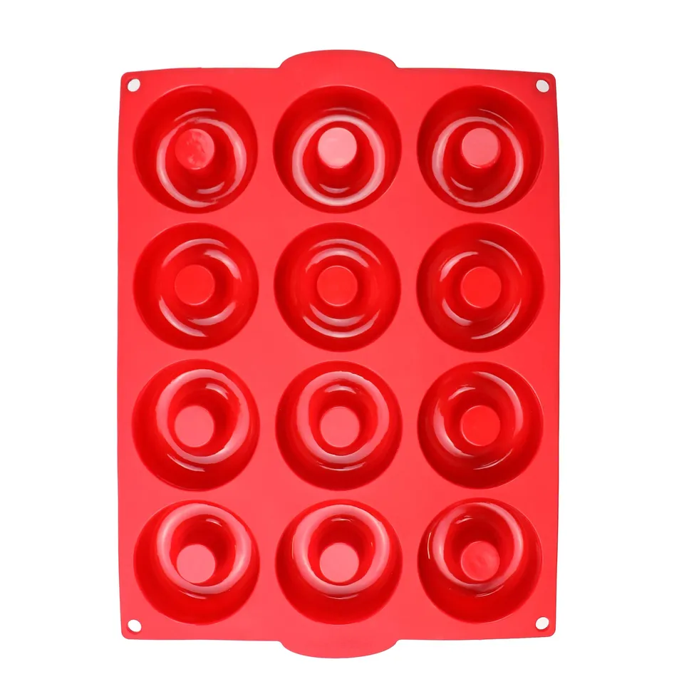 jata-hmol5212-chef-bosquet-molde-de-silicona-para-donuts-de-12-cavidades-de-100- image 1