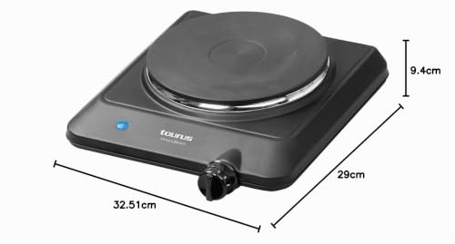taurus-volcan-uno-hornillo-el-ctrico-port-til-de-1500-w-placa-de-18-cm-9-niveles image 5