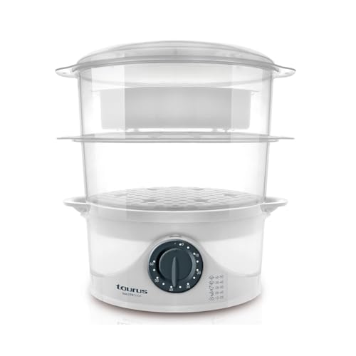 taurus-salutecook-vaporera-el-ctrica-800w-6-l-de-capacidad-3-pisos-temporizador- image 5