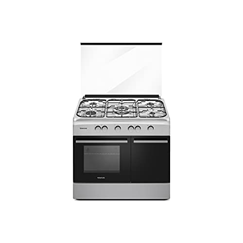 taurus-cocina-de-gas-butano-independiente-5-quemadores-con-horno-70l-acero-inoxi image 2