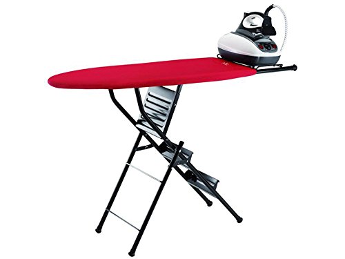 jata-hogar-848s-tabla-de-planchar-plegable-2-en-1-con-escalera-plegable-de-3-pel image 2