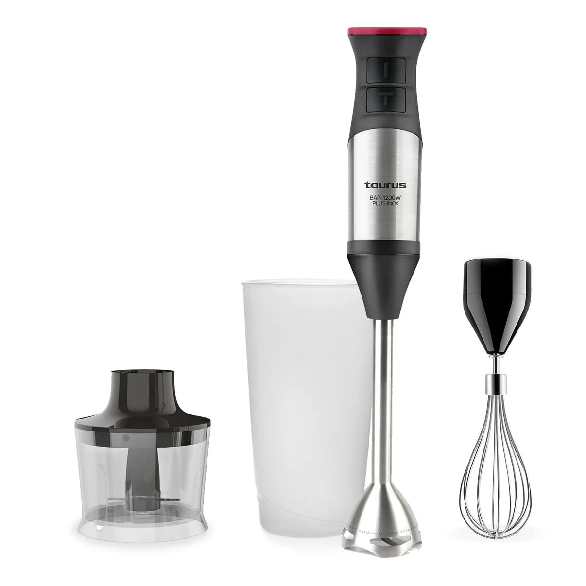 taurus-bapi-1200-plus-inox-batidora-de-mano-1200w-con-20-velocidades-y-turbo-pic image 1