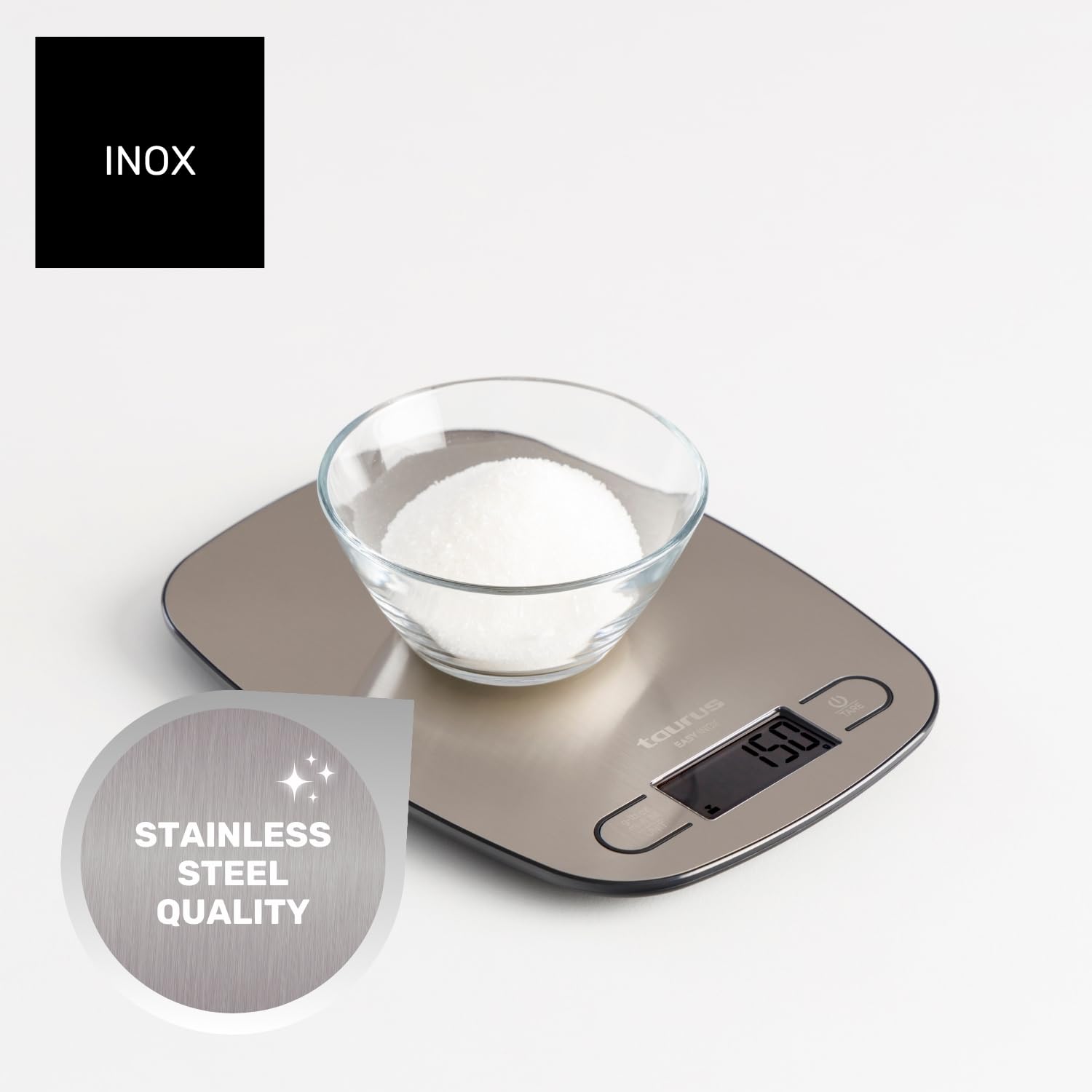 taurus-easy-inox-b-scula-de-cocina-digital-5-kg-funci-n-tara-4-sensores-de-preci image 7