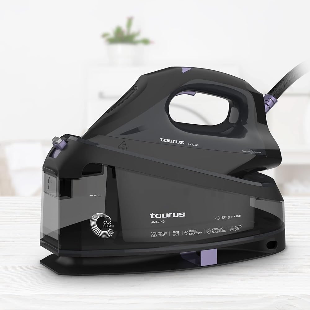 taurus-amazing-centro-de-planchado-3000w-dep-sito-1-5l-vapor-constante-130g-min- image 1