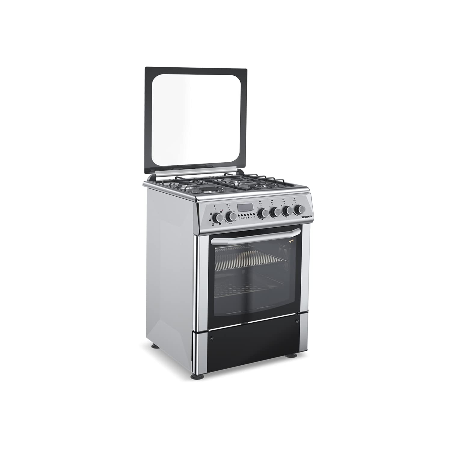 taurus-cige4fixm-cocina-mixta-independiente-gas-el-ctrica-4-quemadores-con-horno image 1