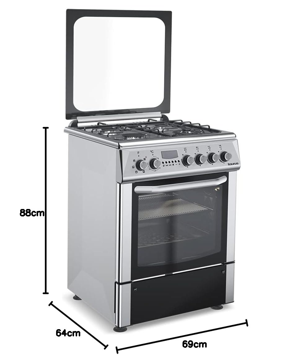 taurus-cige4fixm-cocina-mixta-independiente-gas-el-ctrica-4-quemadores-con-horno image 3