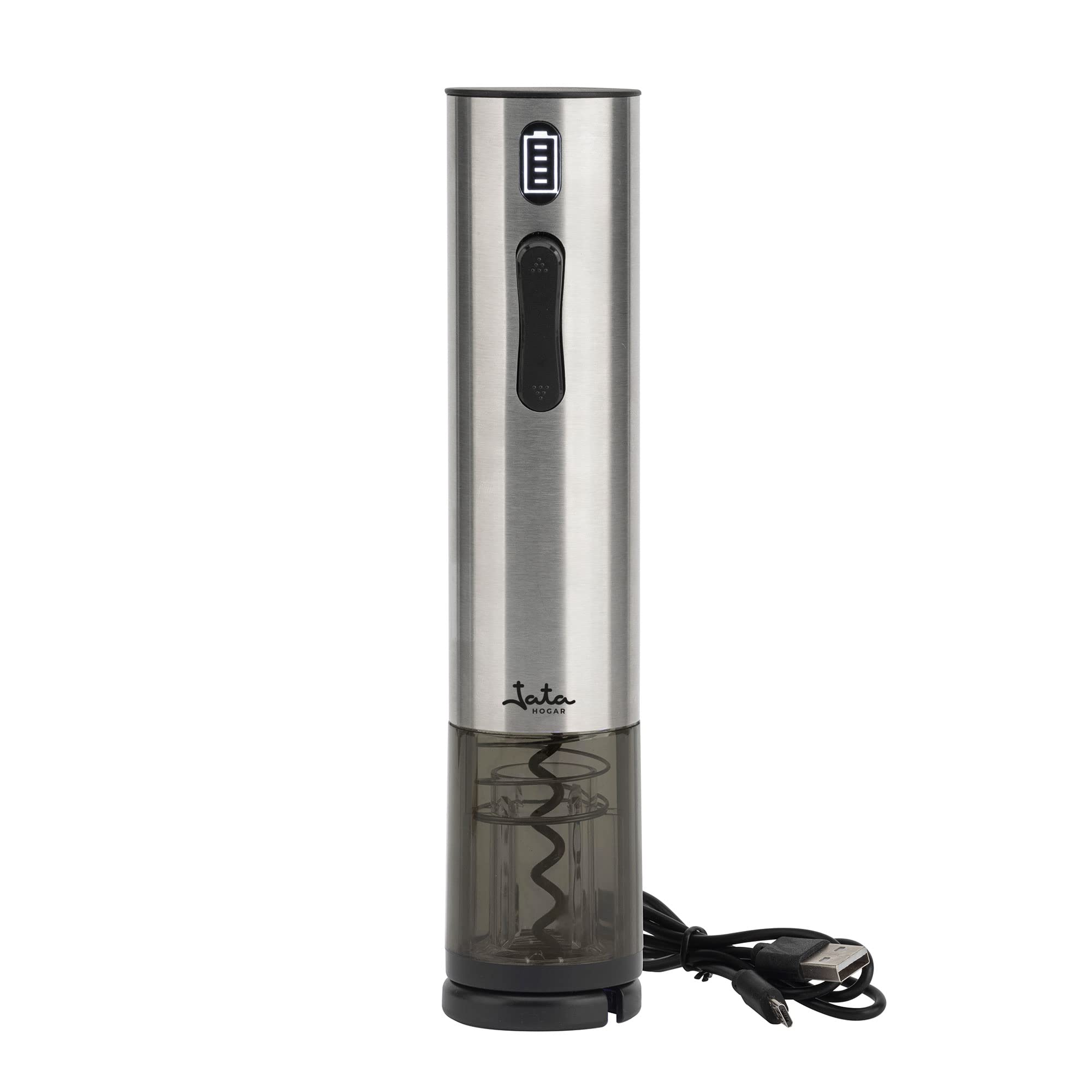 jata-hvin2201-sacacorchos-el-ctrico-recargable-usb-de-acero-inoxidable-autonom-a image 4