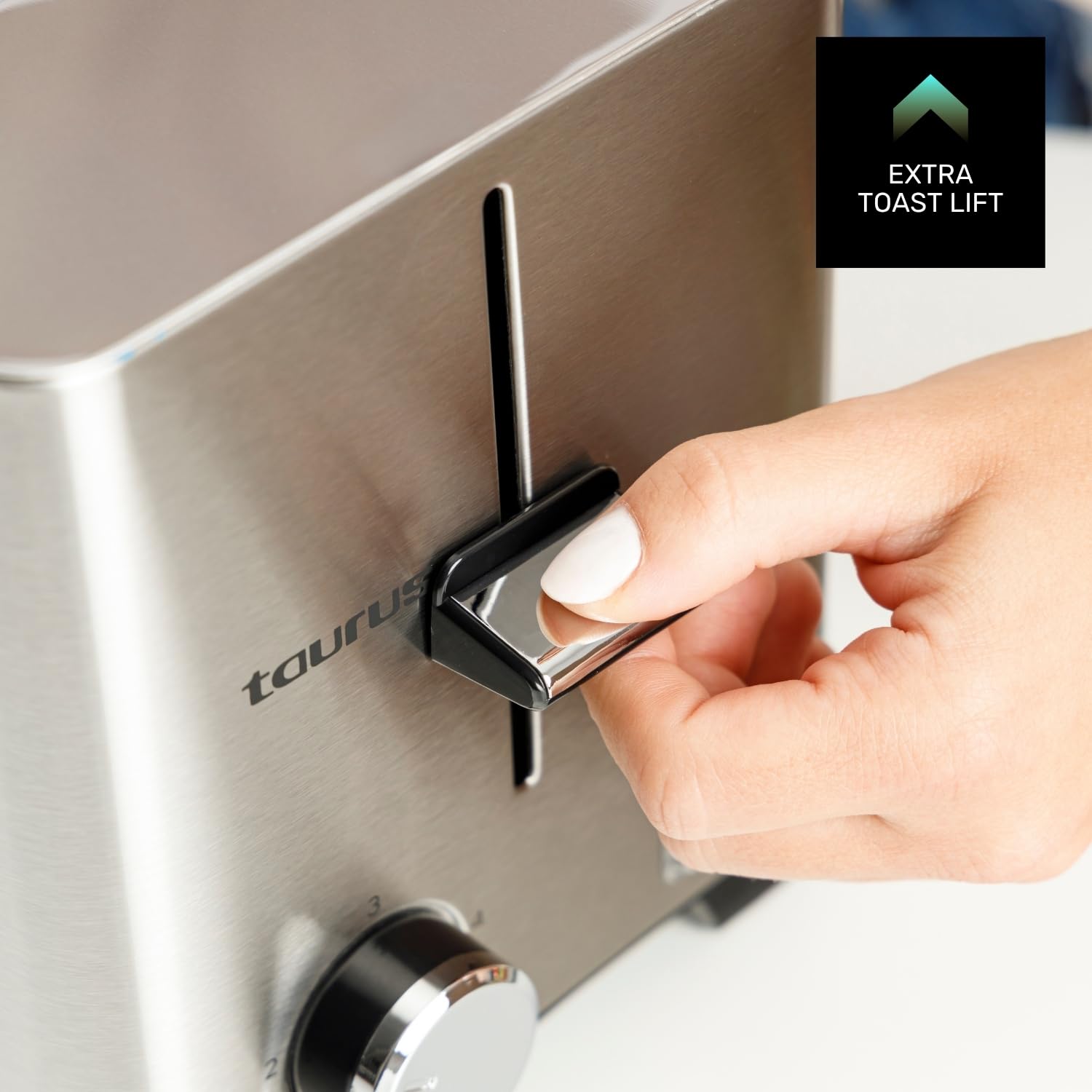taurus-mytoast-duplo-legend-tostador-de-1400-w-con-2-ranuras-extralargas-de-40-m image 3