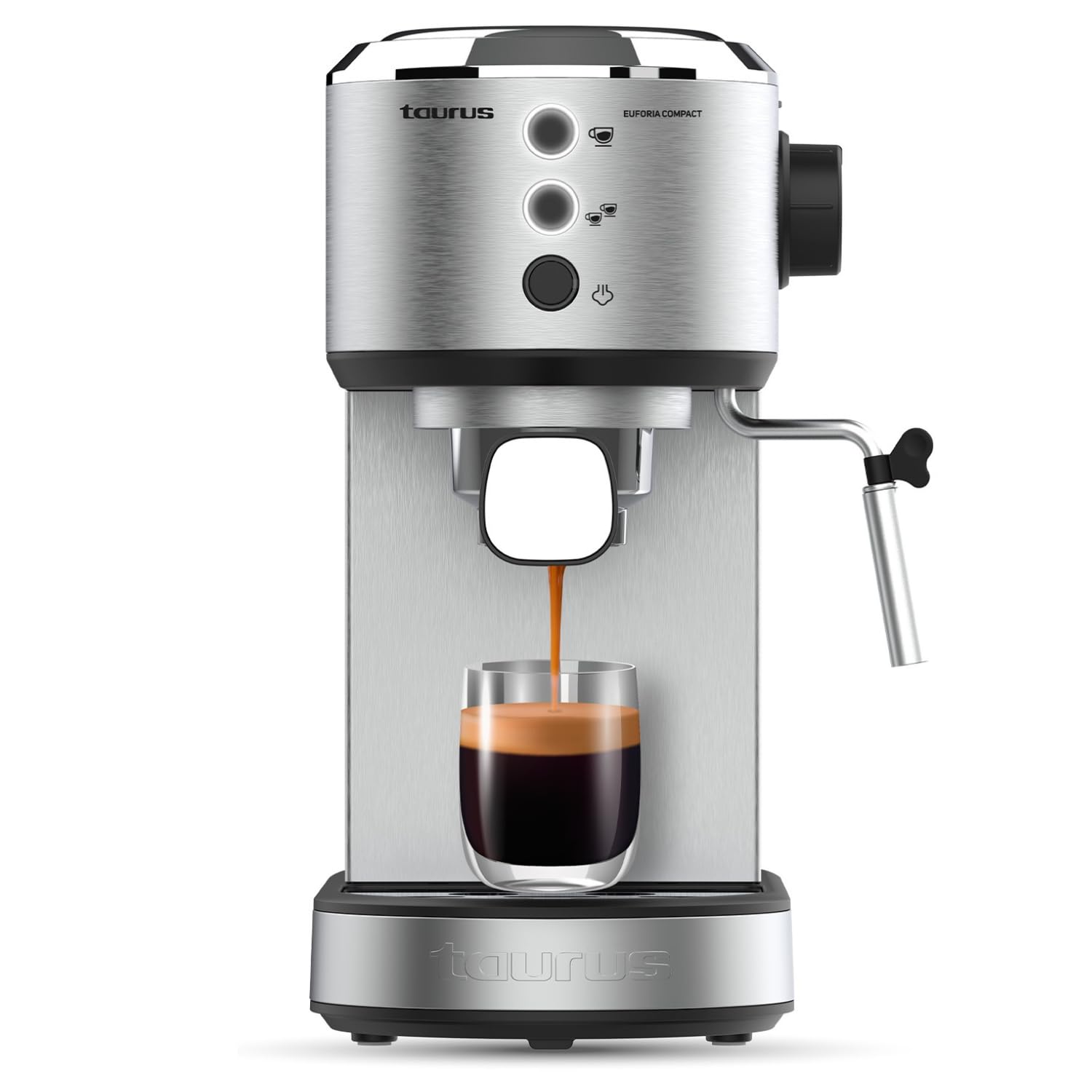 taurus-euforia-compact-cafetera-espresso-1350w-20-bares-thermoblock-filtro-supre image 1
