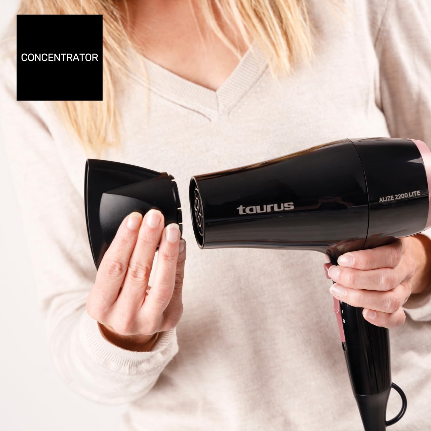 taurus-alize-2200-lite-secador-de-pelo-2200w-ultraligero-y-compacto-con-concentr image 5