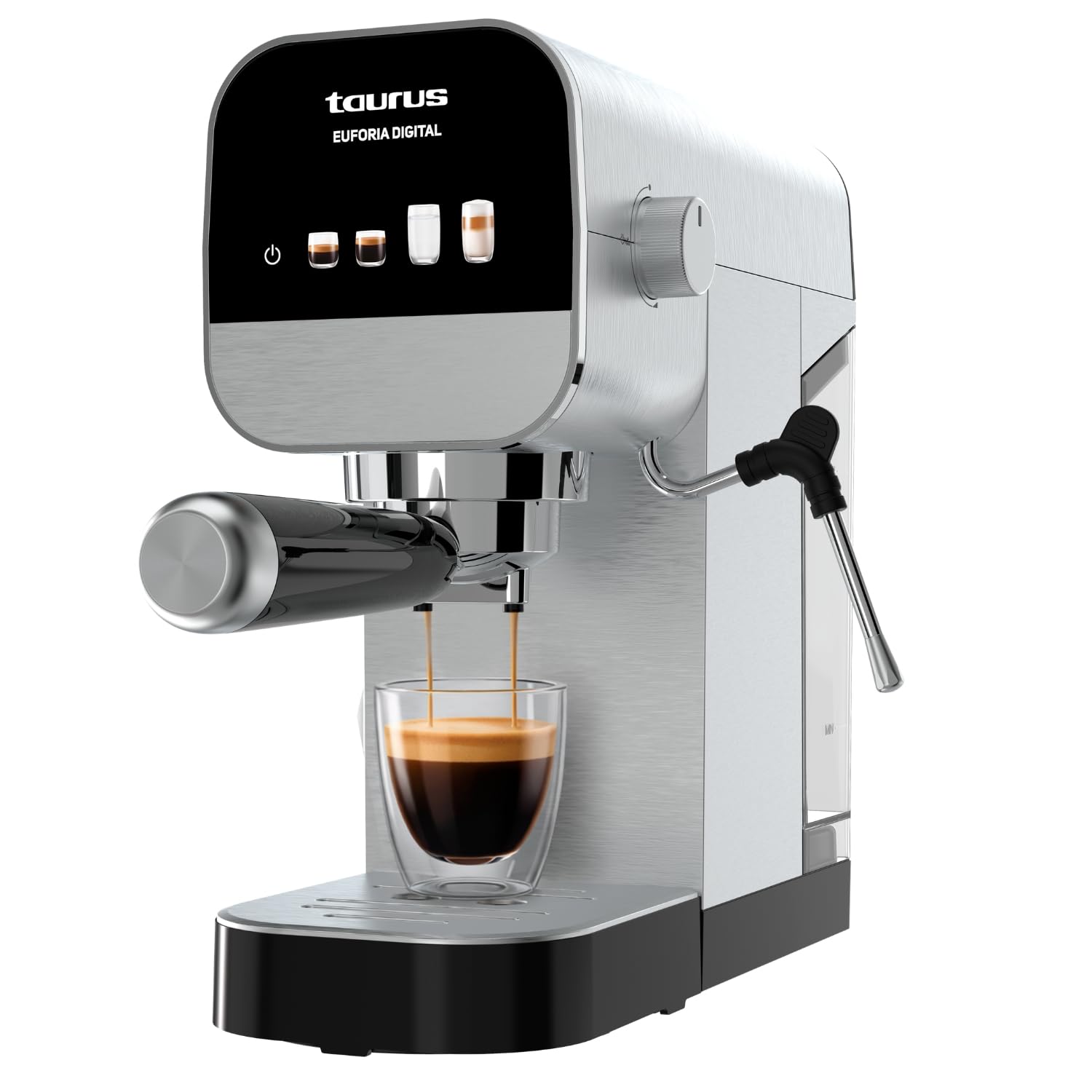 taurus-euforia-digital-cafetera-espresso-de-1350-w-con-20-bares-de-presi-n-panta image 1