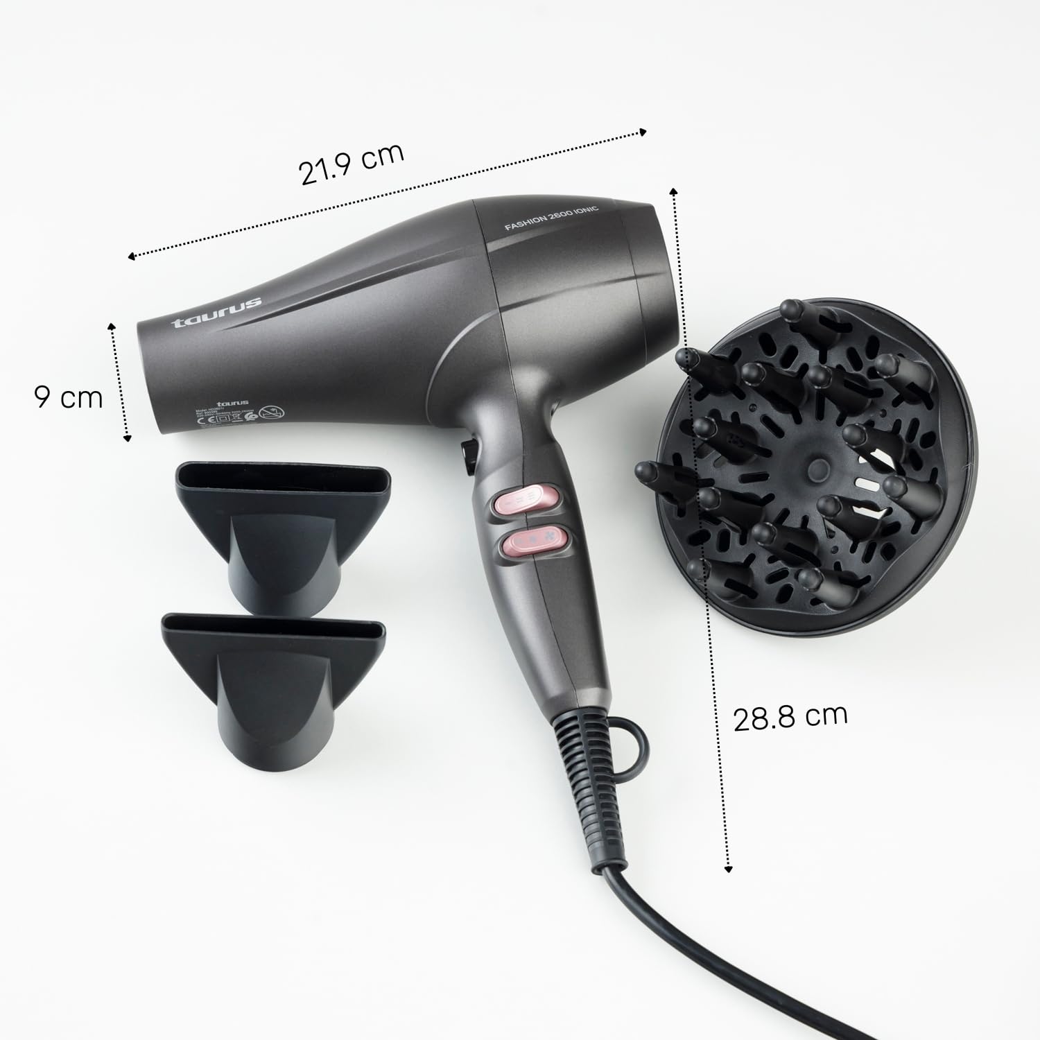 taurus-fashion-2600-ionic-secador-de-pelo-profesional-2600w-con-motor-ac-difusor image 8