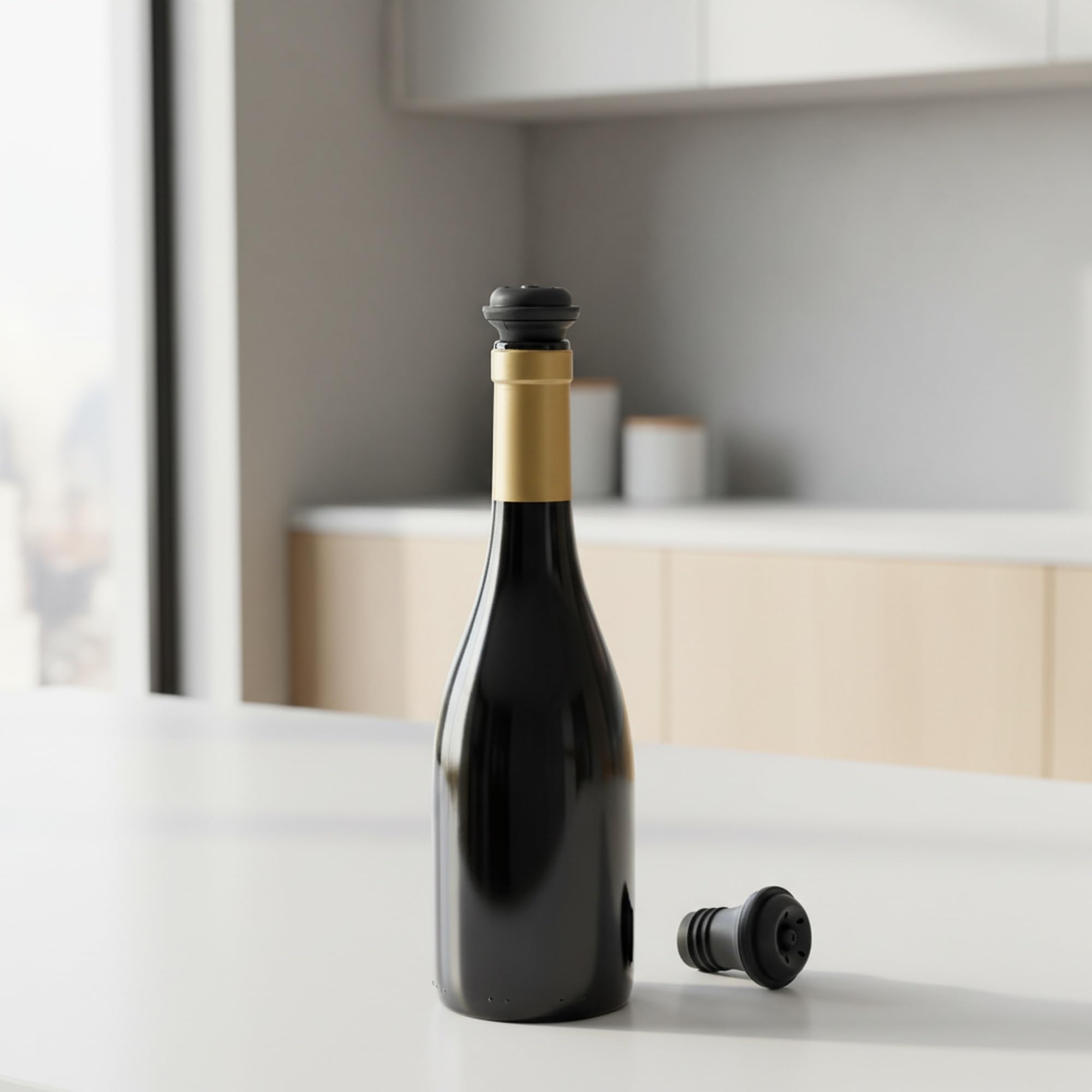 jata-hvin2215-set-de-4-tapones-de-vac-o-de-silicona-para-vino-reutilizables-cier image 3