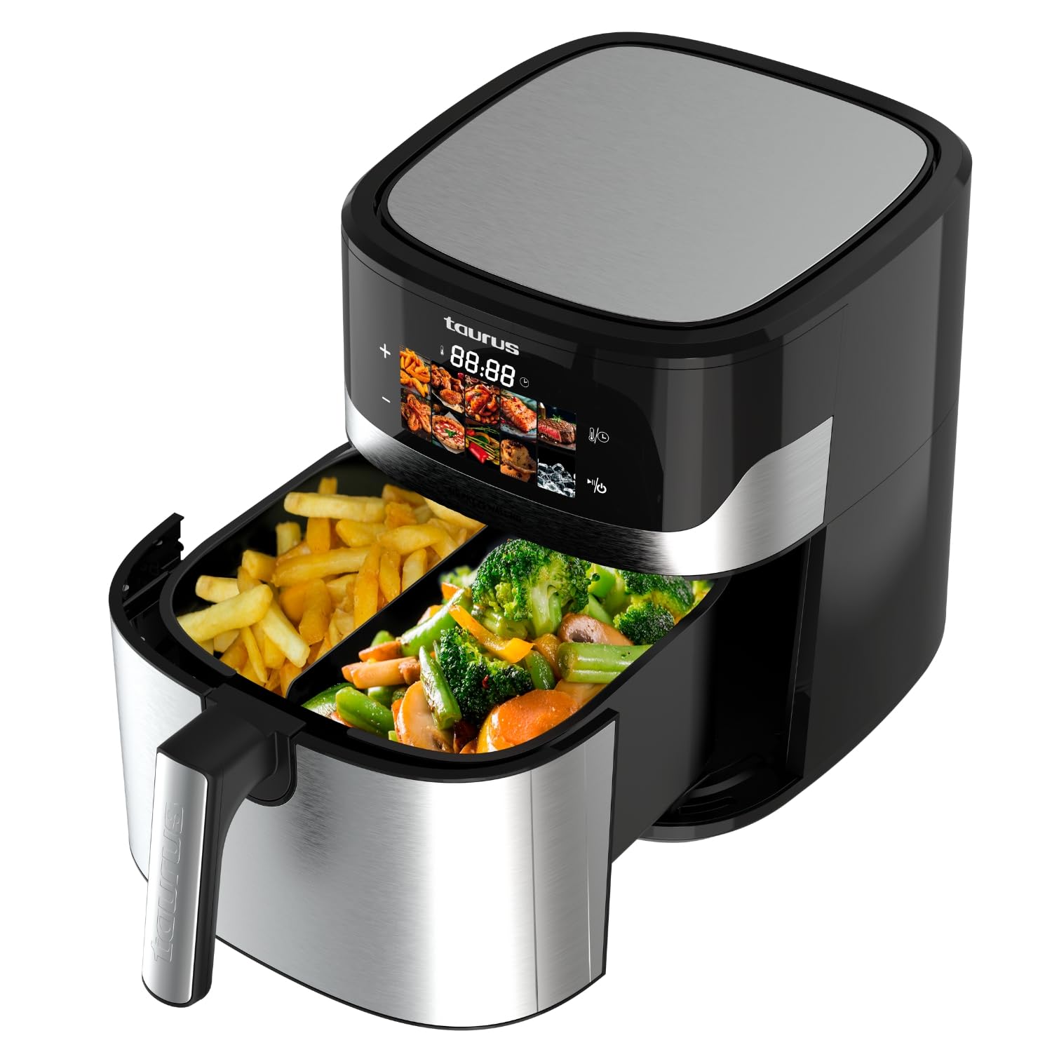 taurus-air-fry-digital-xl-8l-freidora-de-aire-1700w-con-pantalla-t-ctil-8-progra image 8