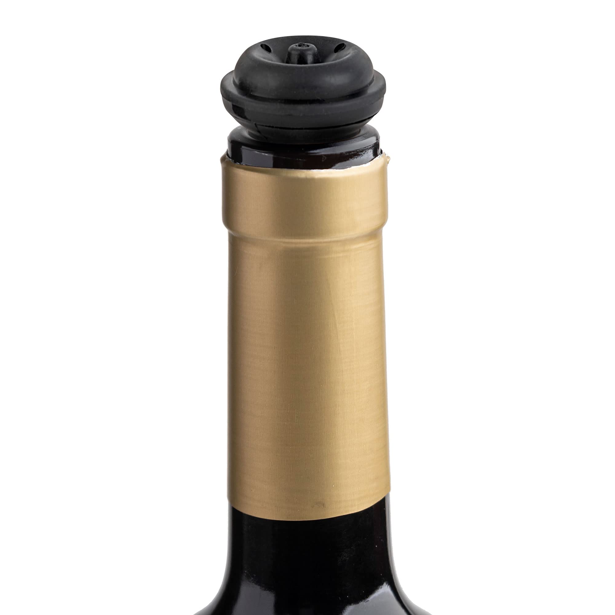 jata-hvin2215-set-de-4-tapones-de-vac-o-de-silicona-para-vino-reutilizables-cier image 2