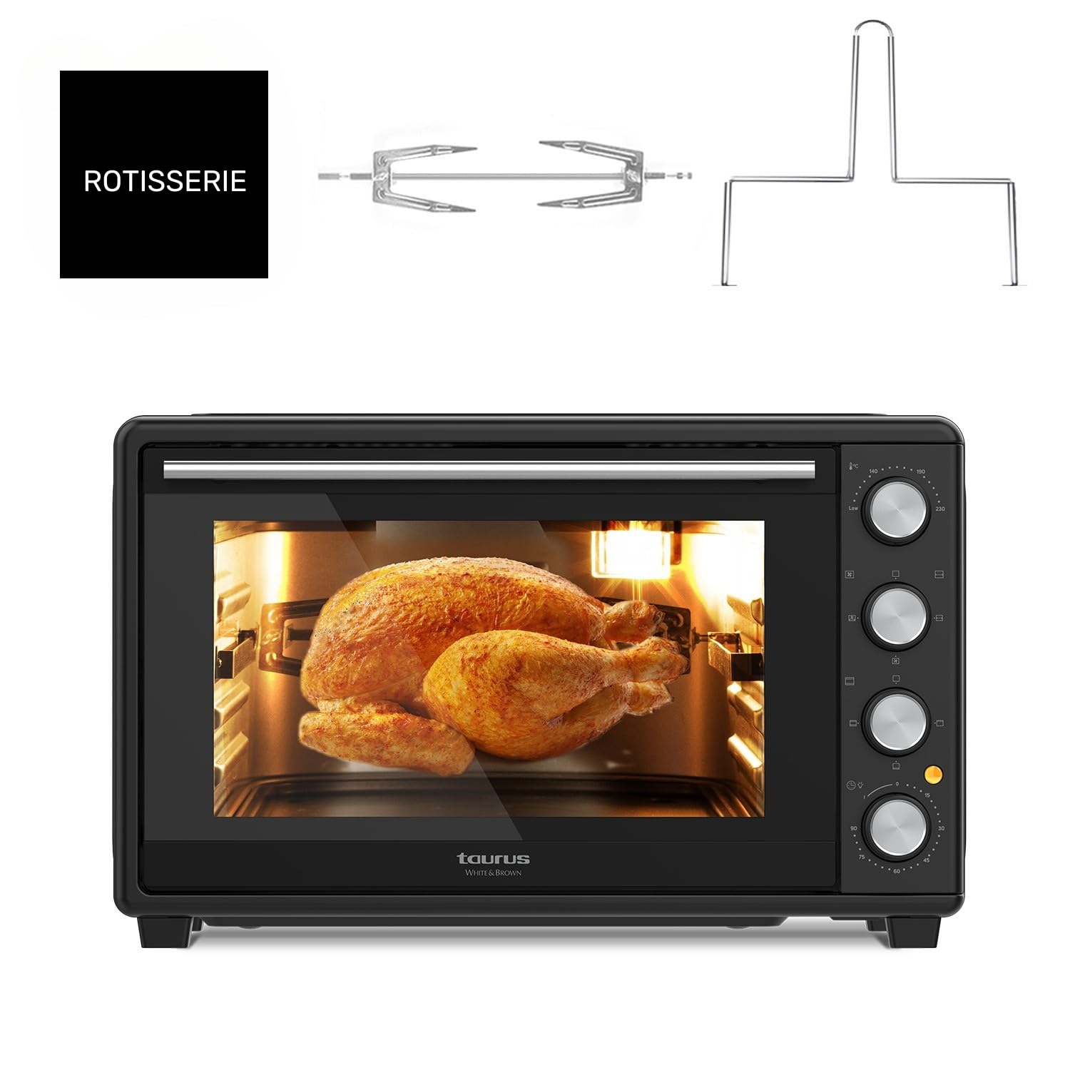 taurus-horizon-45-horno-de-sobremesa-45l-2000w-hasta-230-c-15-tipos-de-cocci-n-f image 4