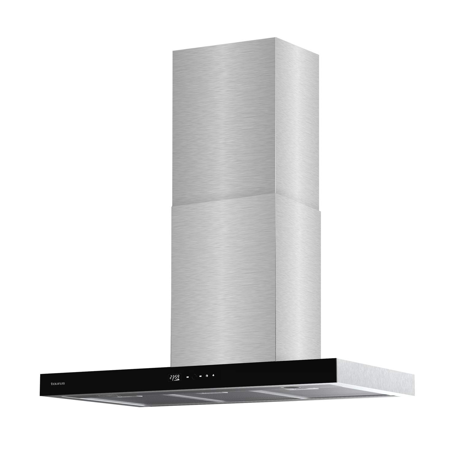 taurus-t90ixal-campana-extractora-decorativa-de-90-cm-en-acero-y-cristal-negro-6 image 1