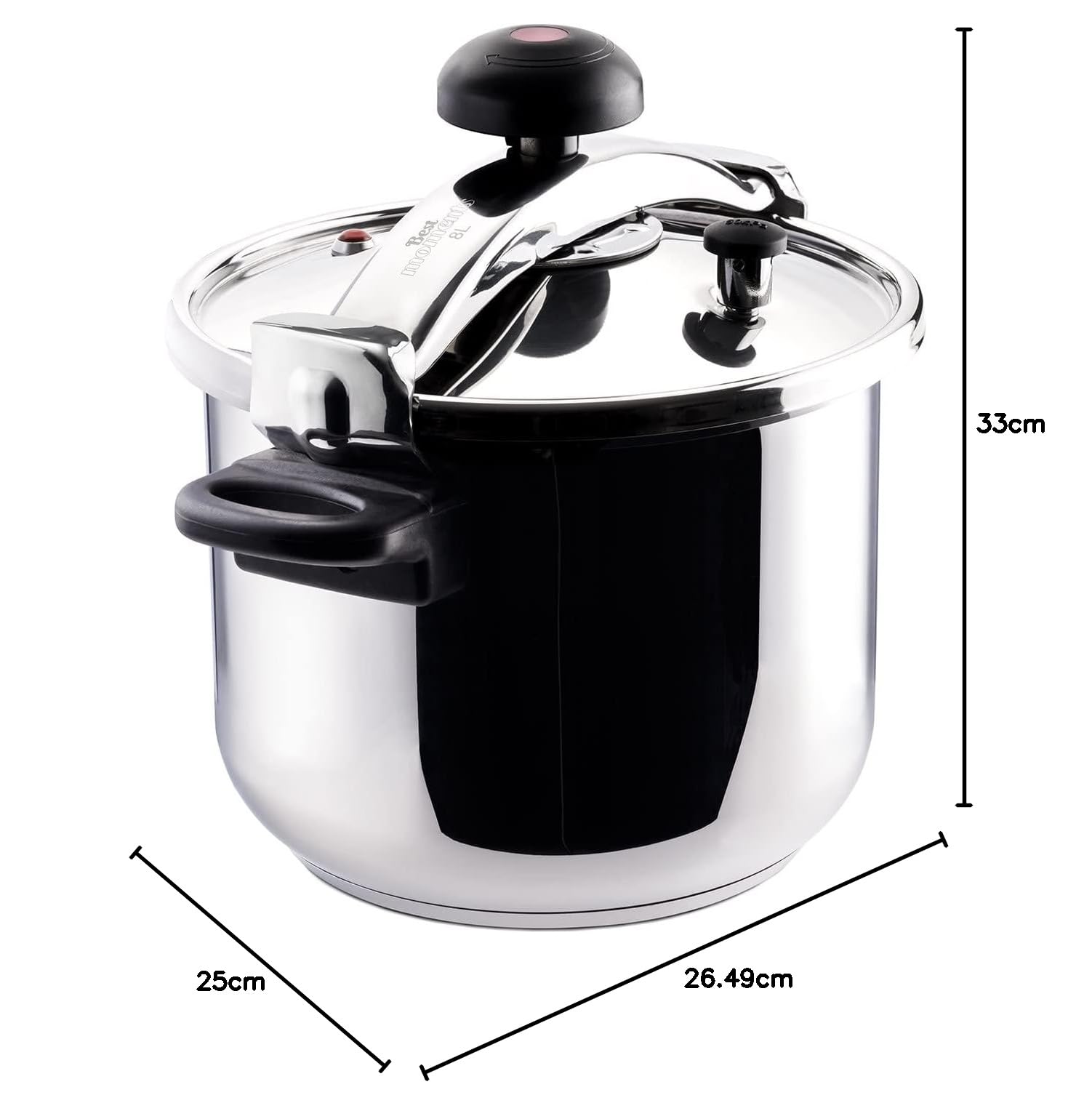 taurus-classic-moments-8l-olla-a-presi-n-de-acero-inoxidable-con-v-lvula-regulad image 8