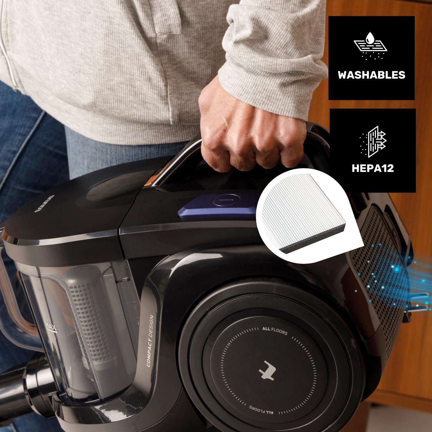 taurus-guzzler-cyclone-aspirador-escoba-sin-bolsa-850-w-dep-sito-2-l-filtraci-n- image 8