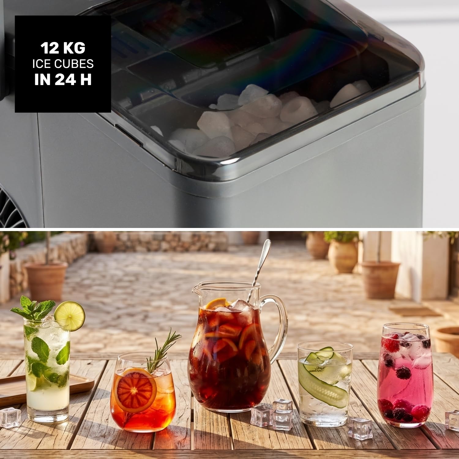 taurus-m-quina-de-hacer-hielo-port-til-12kg-24h-hielo-en-6-minutos-2-tama-os-de- image 3