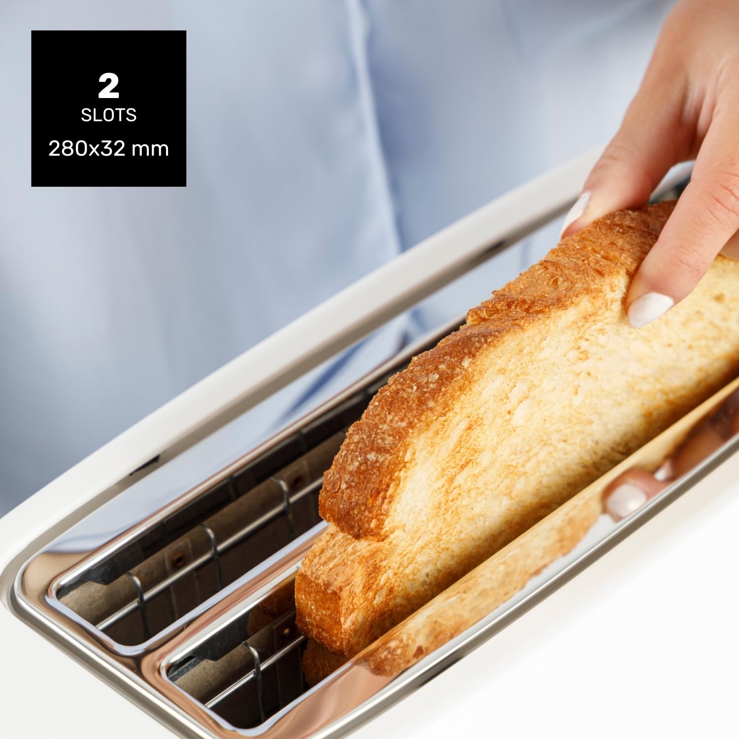taurus-toastissimo-tostador-de-1400w-2-ranuras-extra-largas-7-niveles-descongela image 5