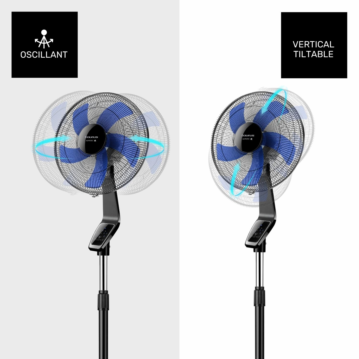 taurus-boreal-16cr-digital-ventilador-de-pie-50-w-de-40-cm-con-mando-a-distancia image 3