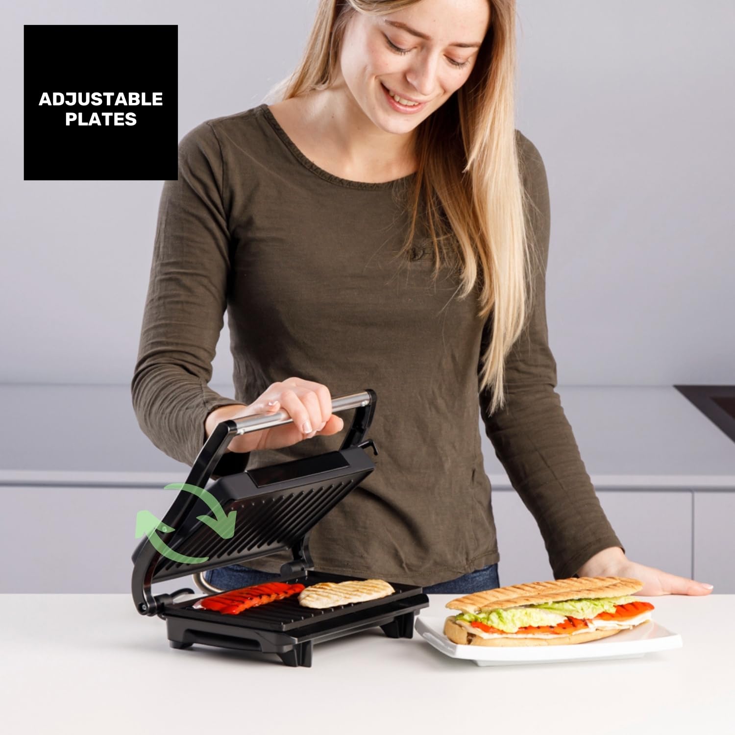 taurus-amazing-gr1700-sandwichera-el-ctrica-700w-placas-grill-antiadherentes-aut image 3