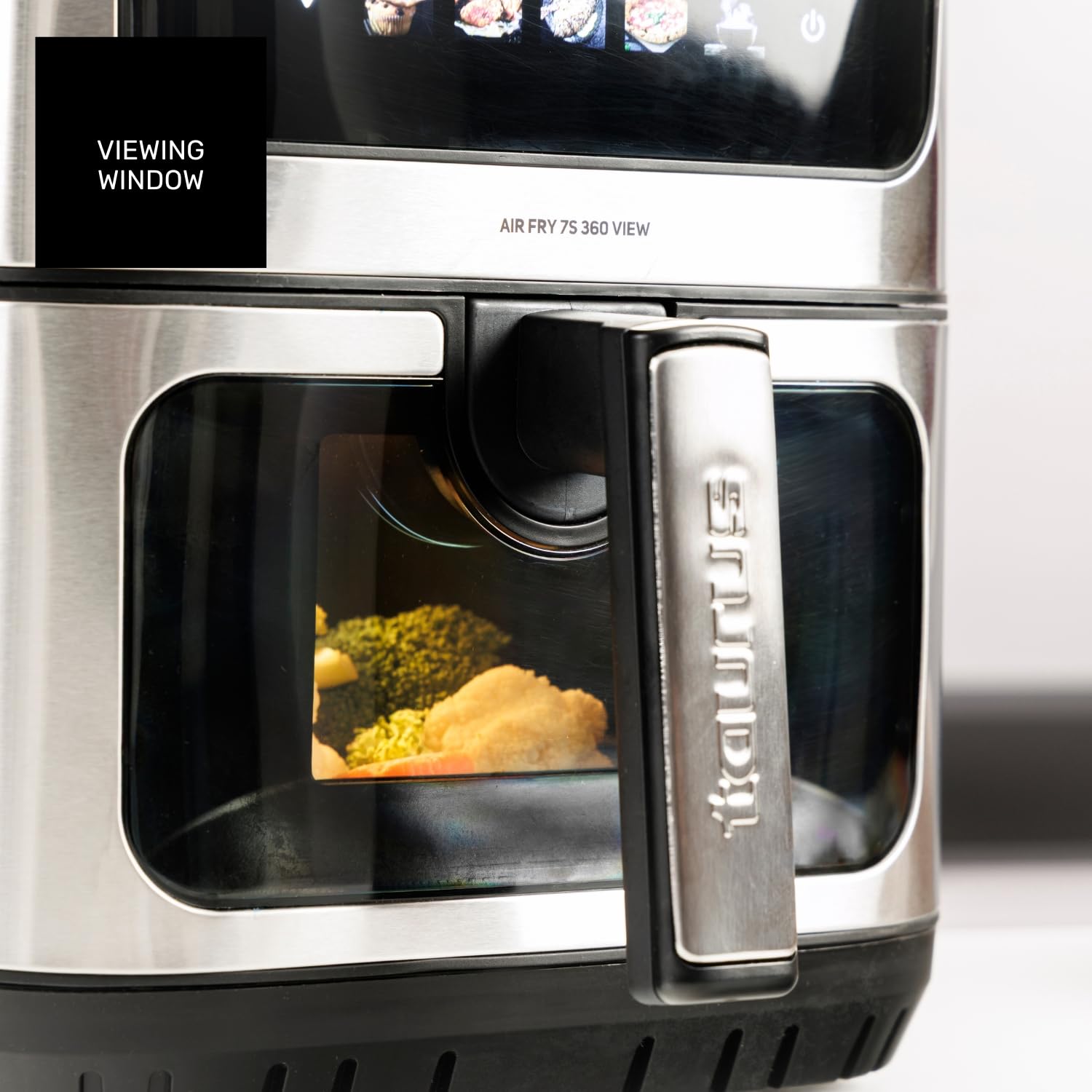 taurus-air-fryer-7s-360-view-freidora-de-aire-6-5-l-con-doble-resistencia-360-he image 8