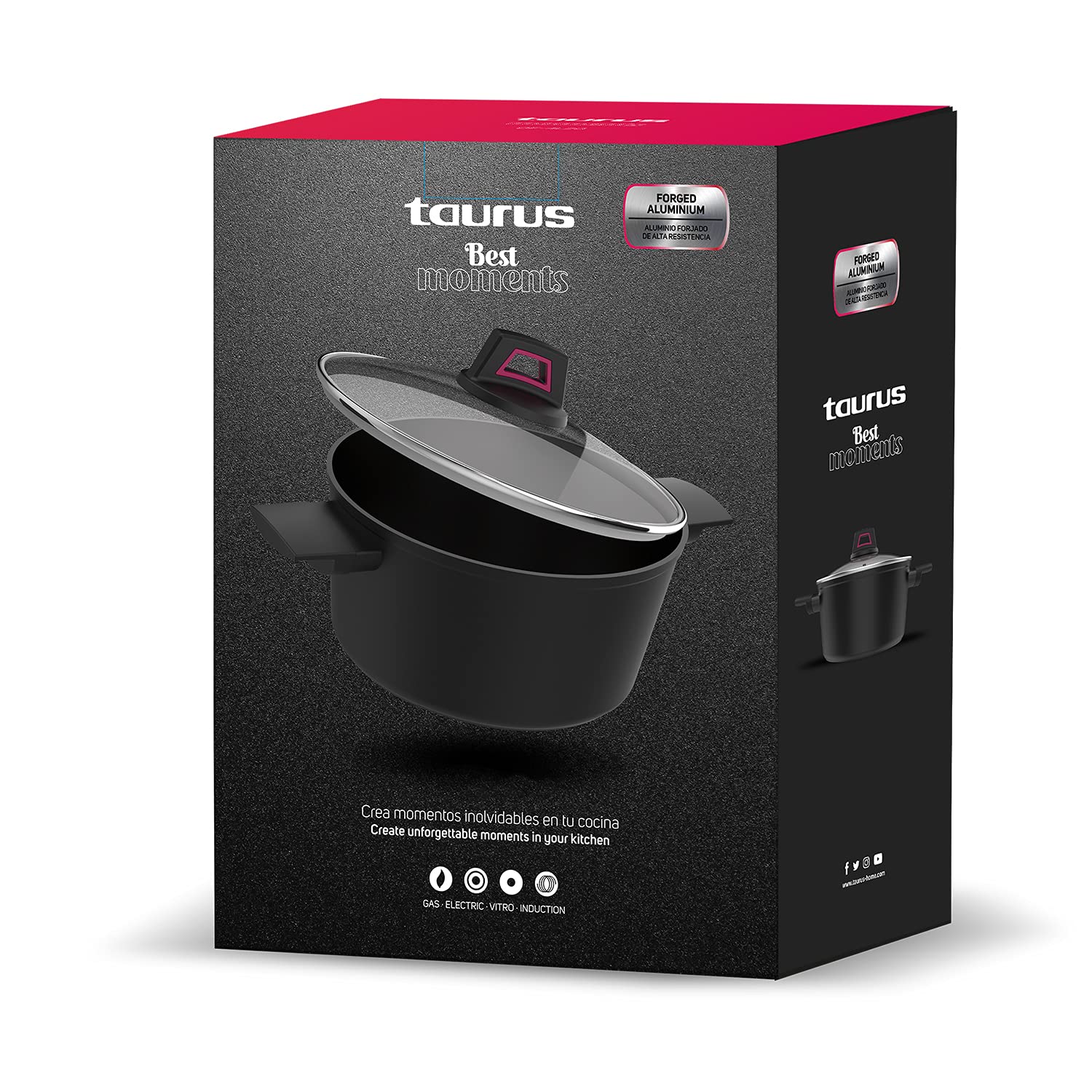 taurus-best-moments-cazuela-20-cm-de-aluminio-forjado-con-recubrimiento-antiadhe image 3
