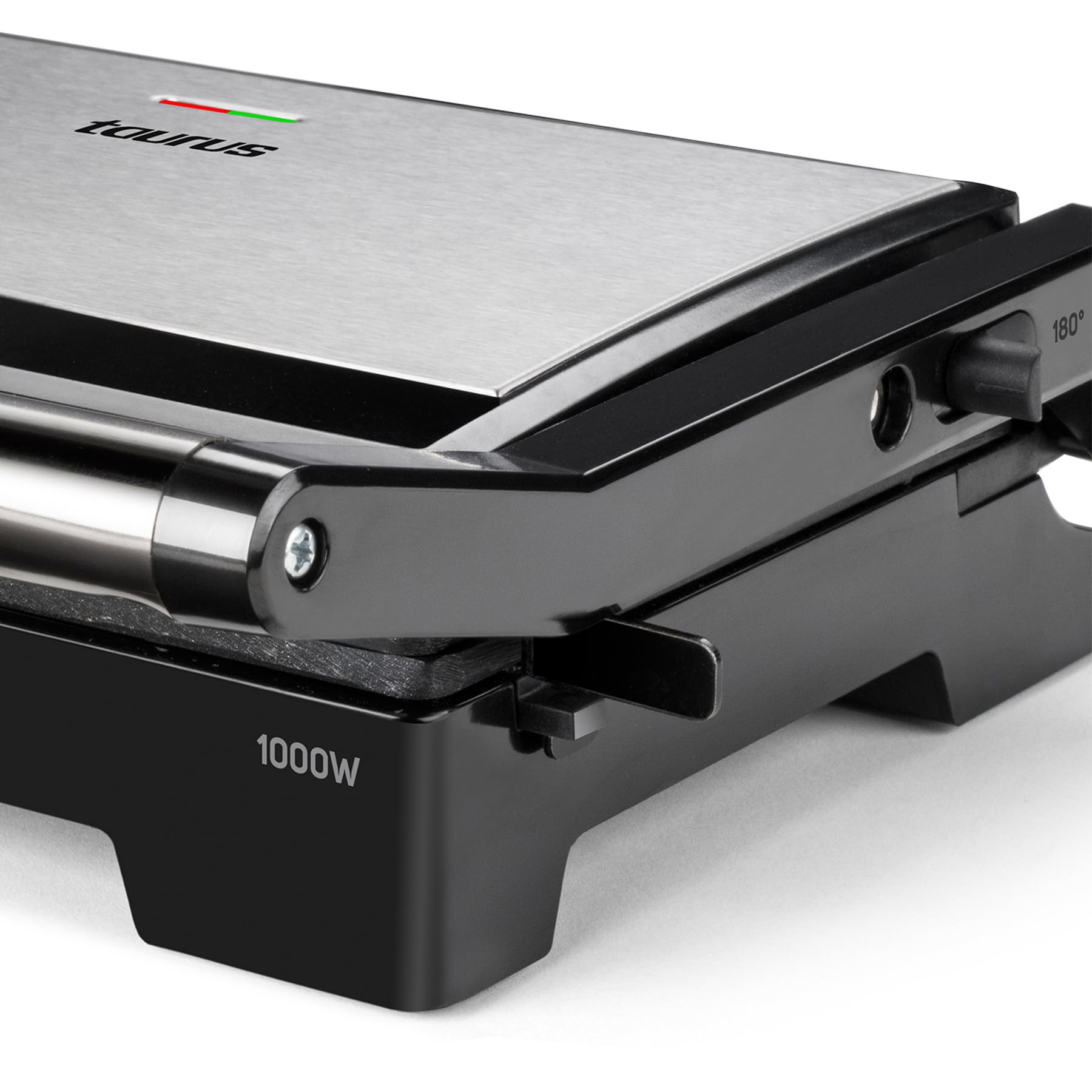 taurus-crispy-co-grill-el-ctrico-2-en-1-con-plancha-1000w-apertura-180-placa-ant image 5