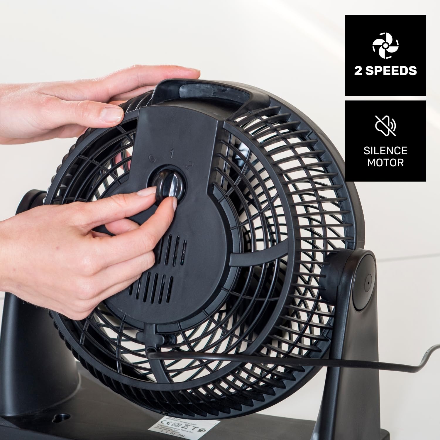 taurus-ice-brise-mini-ventilador-de-sobremesa-23w-25-cm-2-velocidades-inclinaci- image 3