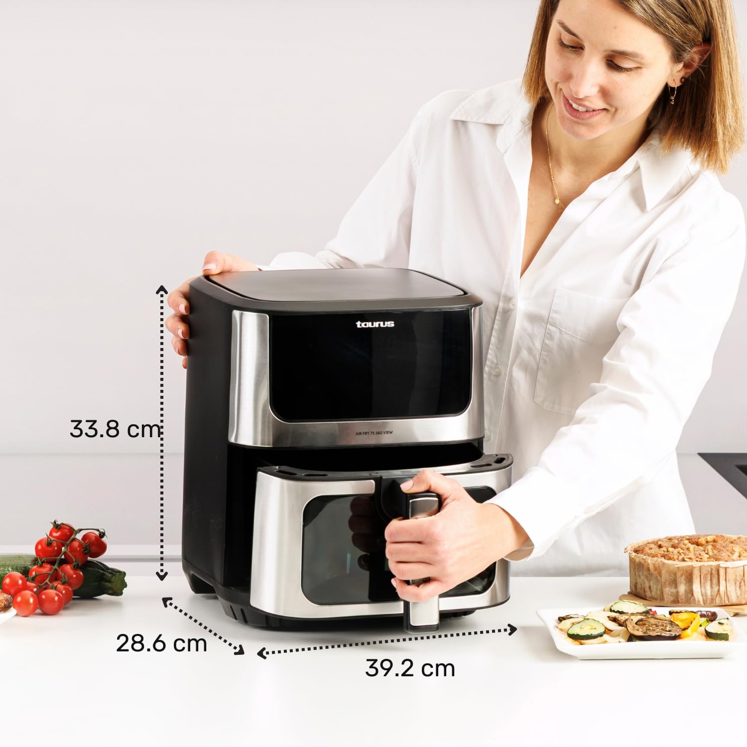 taurus-air-fryer-7s-360-view-freidora-de-aire-6-5-l-con-doble-resistencia-360-he image 3