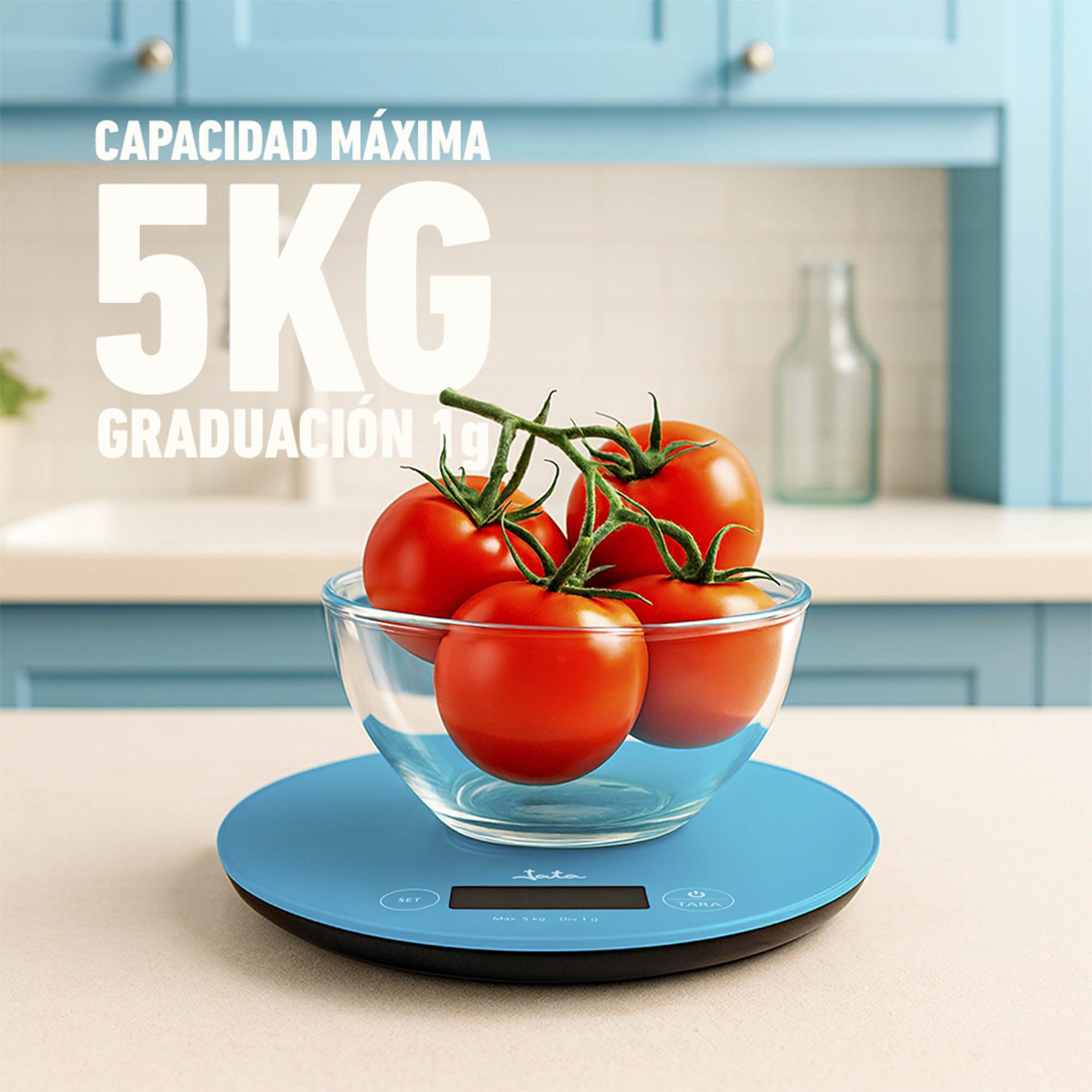 jata-hbal7230-b-scula-de-cocina-digital-5-kg-con-precisi-n-de-1-g-cristal-templa image 2
