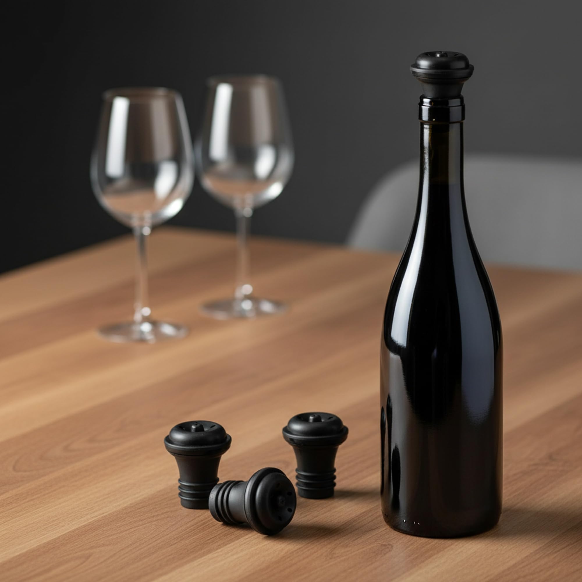 jata-hvin2215-set-de-4-tapones-de-vac-o-de-silicona-para-vino-reutilizables-cier image 4