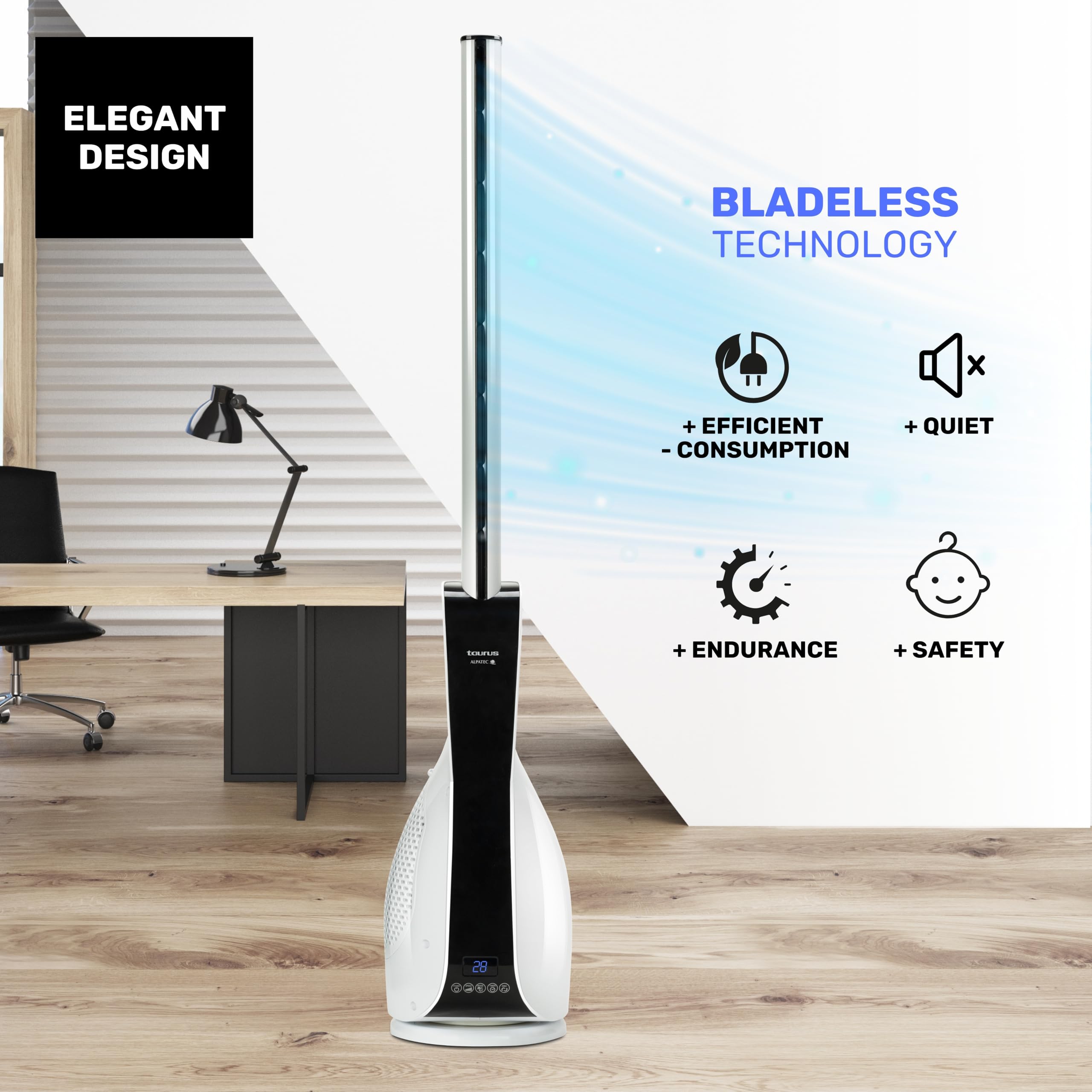 taurus-babel-invisible-amazing-digital-ventilador-de-torre-sin-palas-30w-101-cm- image 2