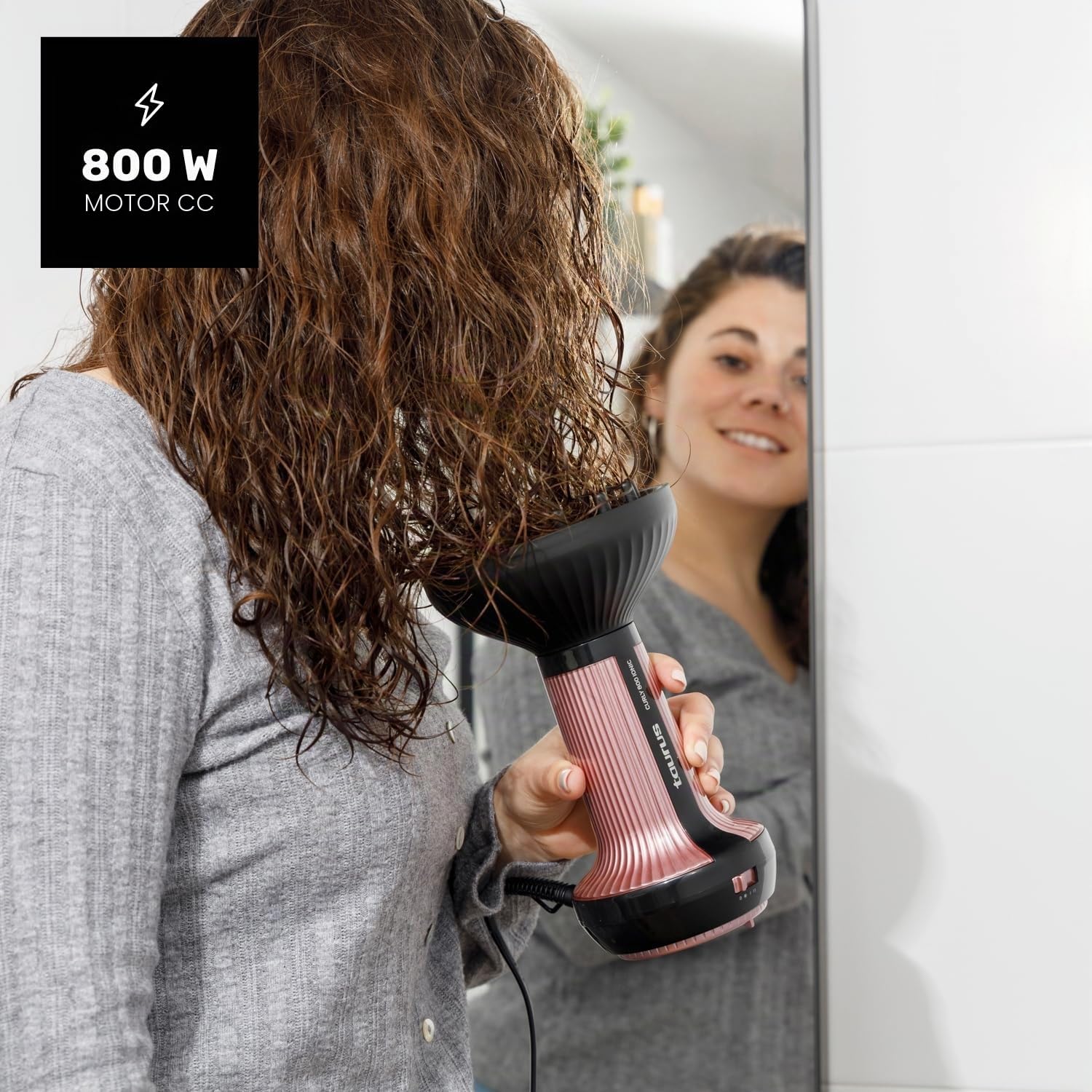 taurus-curly-800-ionic-difusor-de-aire-caliente-para-cabello-rizado-800w-tecnolo image 2